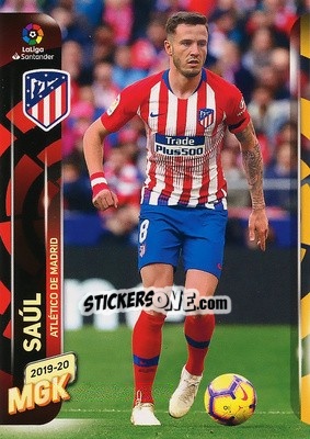 Sticker Saúl - Liga 2019-2020. Megacracks n. 48 - Panini