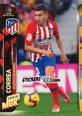 Sticker Correa - Liga 2019-2020. Megacracks n. 52 - Panini