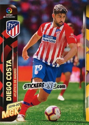 Sticker Diego Costa - Liga 2019-2020. Megacracks n. 54 - Panini