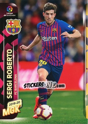 Figurina Sergi Roberto - Liga 2019-2020. Megacracks - Panini