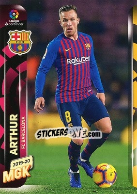 Sticker Arthur - Liga 2019-2020. Megacracks - Panini