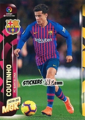 Sticker Coutinho - Liga 2019-2020. Megacracks - Panini