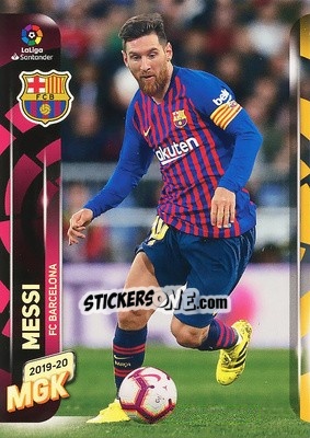 Sticker Messi - Liga 2019-2020. Megacracks n. 70 - Panini