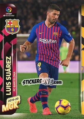 Sticker Luis Suárez - Liga 2019-2020. Megacracks n. 71 - Panini