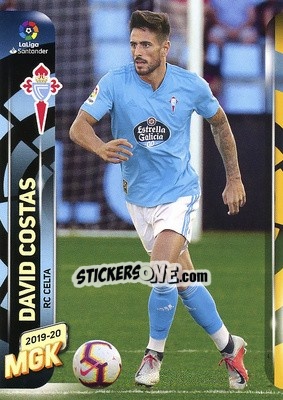 Sticker David Costas - Liga 2019-2020. Megacracks - Panini