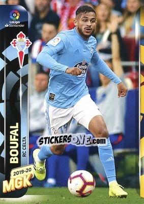 Sticker Boufal - Liga 2019-2020. Megacracks n. 105 - Panini