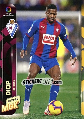 Sticker Diop - Liga 2019-2020. Megacracks n. 118 - Panini