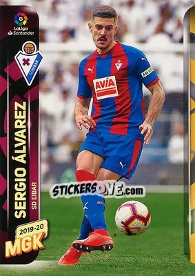 Sticker Sergio Álvarez - Liga 2019-2020. Megacracks - Panini