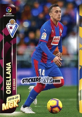 Sticker Orellana - Liga 2019-2020. Megacracks n. 123 - Panini