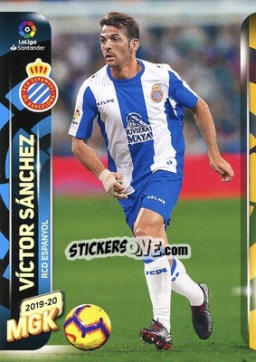 Sticker Víctor Sánchez - Liga 2019-2020. Megacracks - Panini