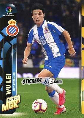 Sticker Wu Lei - Liga 2019-2020. Megacracks n. 141 - Panini