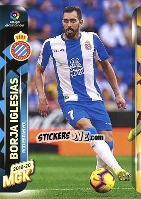 Sticker Borja Iglesias - Liga 2019-2020. Megacracks - Panini