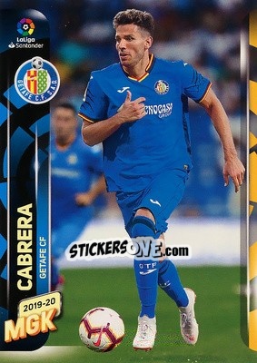 Sticker Cabrera - Liga 2019-2020. Megacracks - Panini