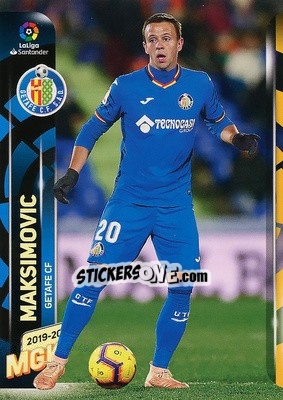Sticker Maksimovic - Liga 2019-2020. Megacracks n. 155 - Panini