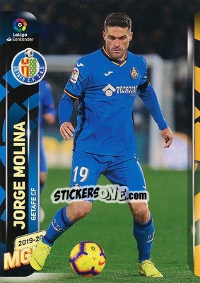 Sticker Jorge Molina - Liga 2019-2020. Megacracks n. 162 - Panini