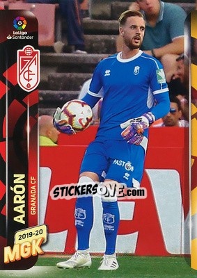 Sticker Aarón - Liga 2019-2020. Megacracks - Panini