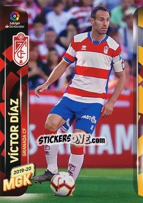 Sticker Víctor Díaz - Liga 2019-2020. Megacracks n. 166 - Panini