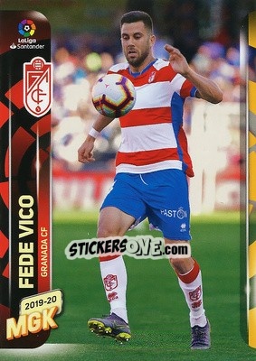 Sticker Fede Vico - Liga 2019-2020. Megacracks - Panini