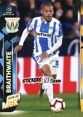Sticker Braithwaite - Liga 2019-2020. Megacracks n. 195 - Panini