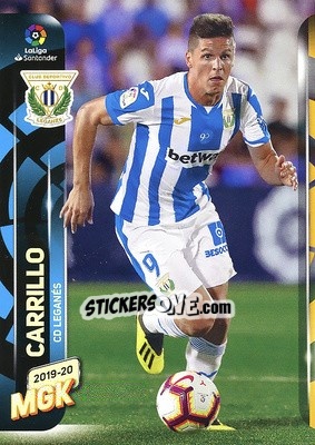 Sticker Carrillo - Liga 2019-2020. Megacracks - Panini