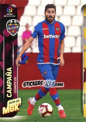 Sticker Campaña - Liga 2019-2020. Megacracks n. 210 - Panini