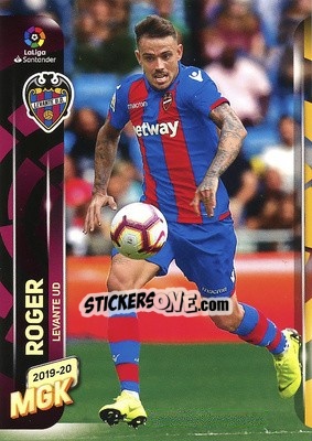 Sticker Róger - Liga 2019-2020. Megacracks - Panini