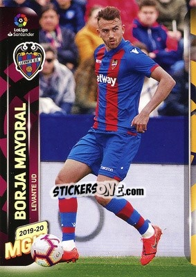 Sticker Borja Mayoral - Liga 2019-2020. Megacracks - Panini