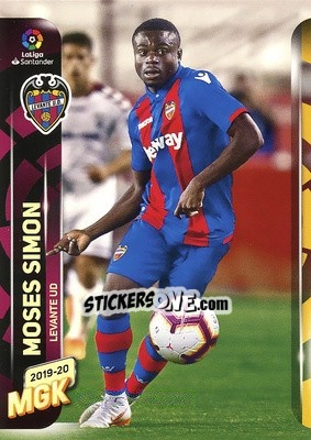 Sticker Moses Simon - Liga 2019-2020. Megacracks - Panini
