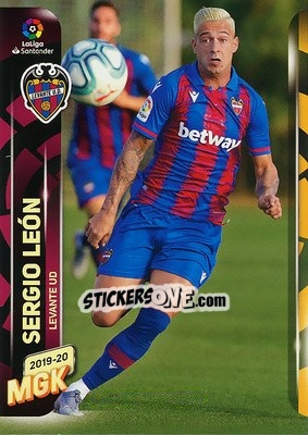 Sticker Sergio León - Liga 2019-2020. Megacracks - Panini