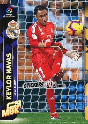 Sticker Keylor Navas - Liga 2019-2020. Megacracks n. 219 - Panini
