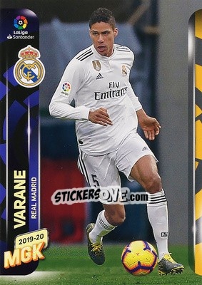 Sticker Varane - Liga 2019-2020. Megacracks n. 221 - Panini