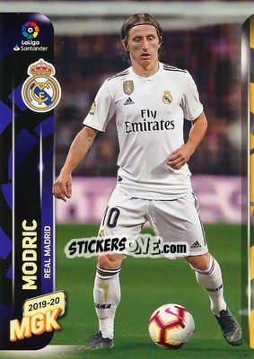 Sticker Modric - Liga 2019-2020. Megacracks n. 228 - Panini