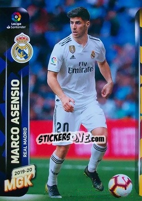Sticker Marco Asensio - Liga 2019-2020. Megacracks - Panini