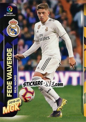 Sticker Fede Valverde - Liga 2019-2020. Megacracks - Panini