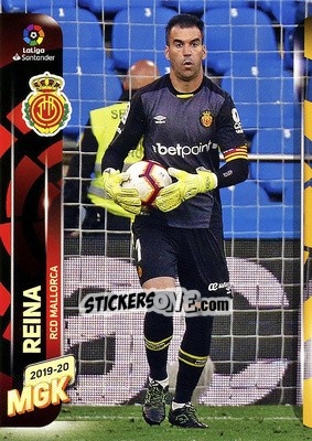 Sticker Reina - Liga 2019-2020. Megacracks - Panini