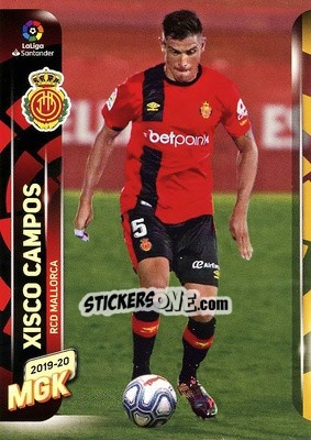 Sticker Xisco Campos - Liga 2019-2020. Megacracks n. 242 - Panini