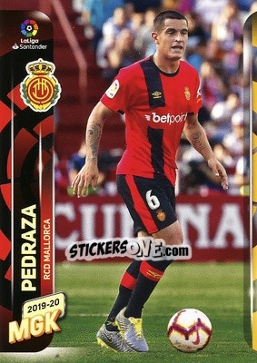 Sticker Pedraza - Liga 2019-2020. Megacracks - Panini