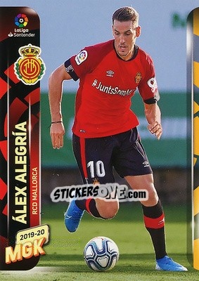 Sticker Álex Alegría - Liga 2019-2020. Megacracks - Panini
