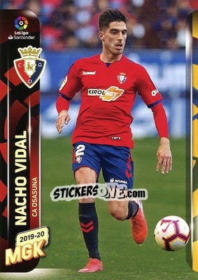 Sticker Nacho Vidal - Liga 2019-2020. Megacracks - Panini