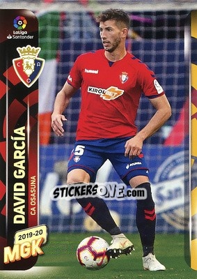 Sticker David García - Liga 2019-2020. Megacracks - Panini