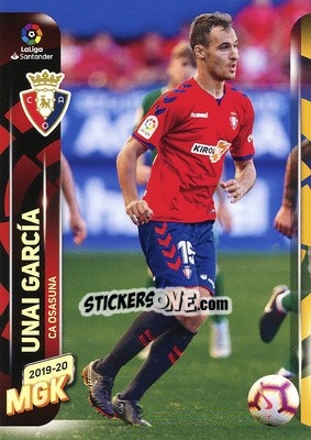 Sticker Unai García - Liga 2019-2020. Megacracks - Panini
