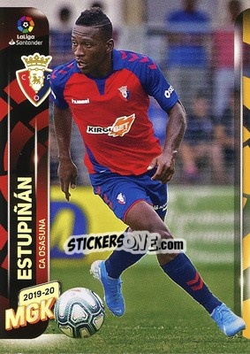 Sticker Estupiñan - Liga 2019-2020. Megacracks - Panini