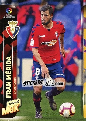 Sticker Fran Mérida - Liga 2019-2020. Megacracks n. 263 - Panini