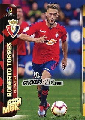 Sticker Roberto Torres - Liga 2019-2020. Megacracks - Panini