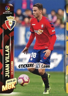 Cromo Juan Villar - Liga 2019-2020. Megacracks - Panini