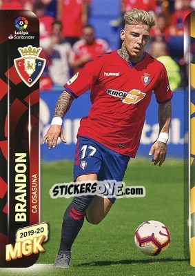 Sticker Brandon - Liga 2019-2020. Megacracks - Panini