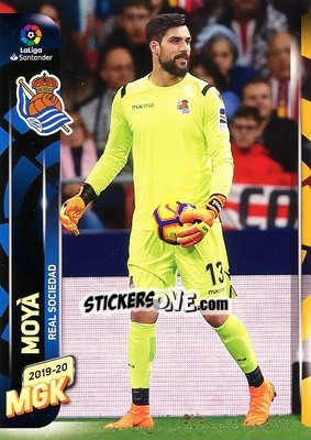 Sticker Moya - Liga 2019-2020. Megacracks - Panini