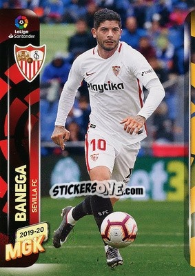 Sticker Banega - Liga 2019-2020. Megacracks - Panini