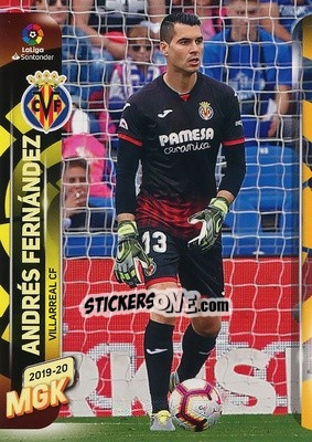 Sticker Andrés Fernández - Liga 2019-2020. Megacracks n. 345 - Panini
