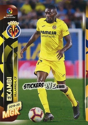 Sticker Ekambi - Liga 2019-2020. Megacracks n. 358 - Panini